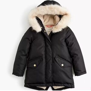 Crewcuts black parka girls 4/5T